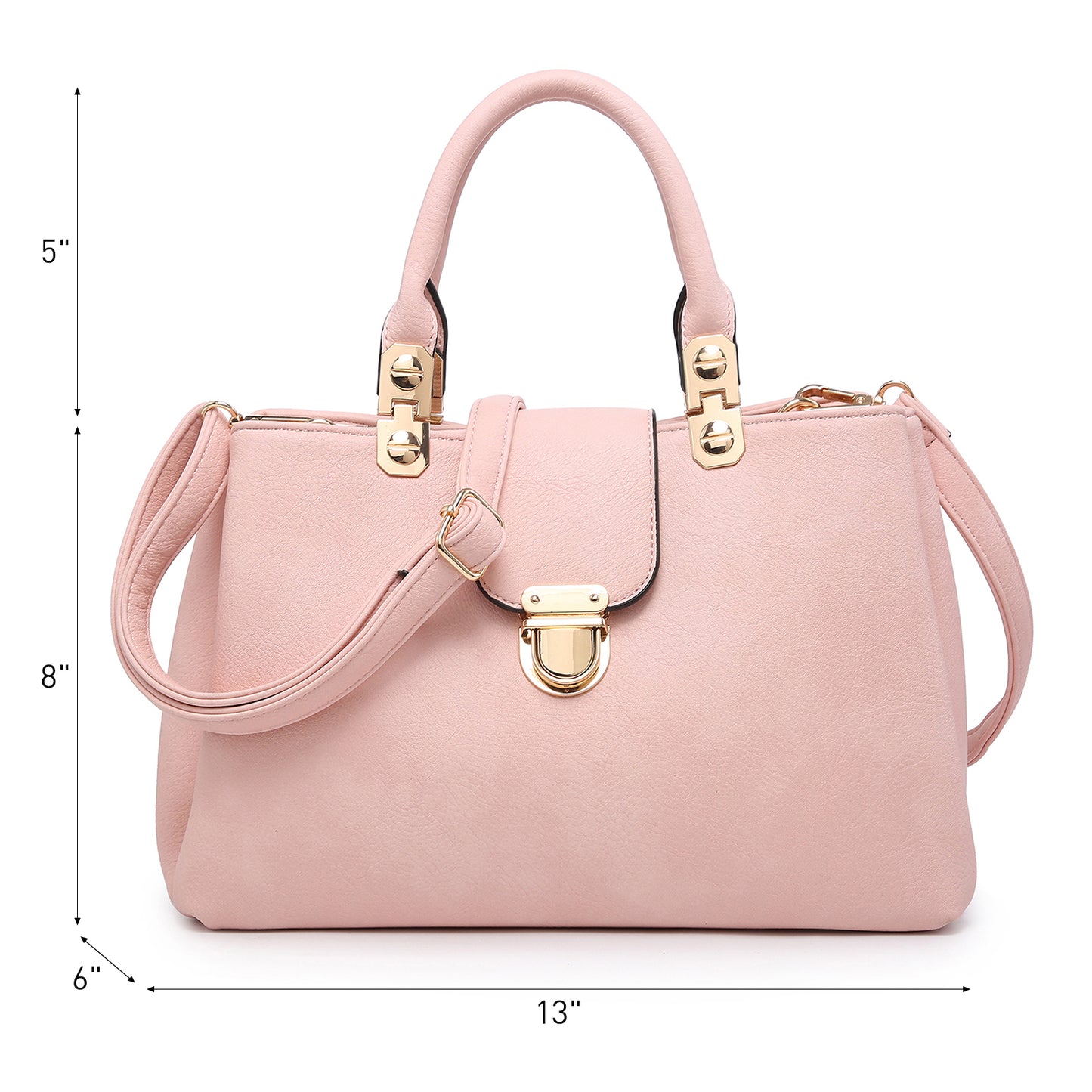 Women Solid Color Medium Top Handle Tote Bag Vegan Leather l Dasein