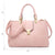 Women Solid Color Medium Top Handle Tote Bag Vegan Leather l Dasein