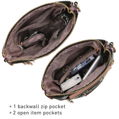 Women PU Leather Lightweight Crossbody Bag with Multi Pockets l Dasein - Dasein Bags