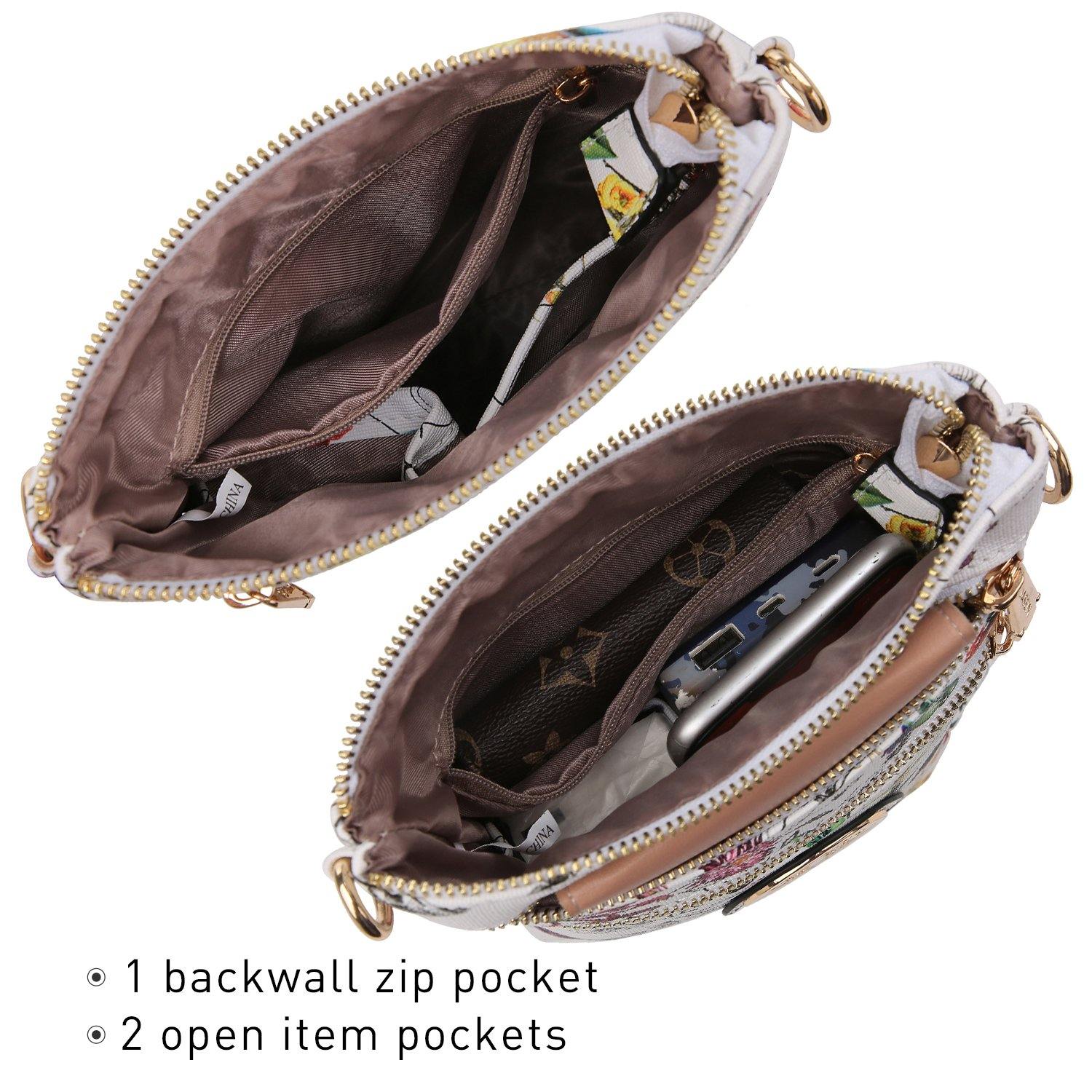 Women PU Leather Lightweight Crossbody Bag with Multi Pockets l Dasein - Dasein Bags