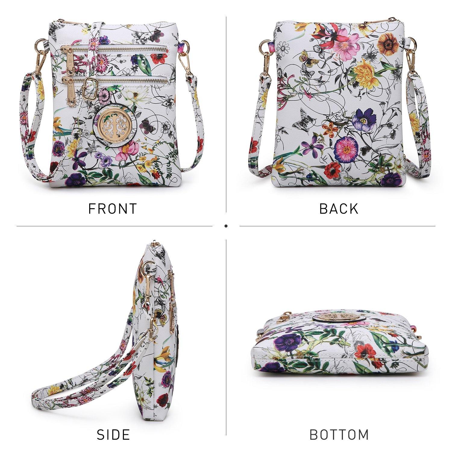 Women PU Leather Lightweight Crossbody Bag with Multi Pockets l Dasein - Dasein Bags