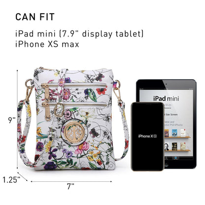 Women PU Leather Lightweight Crossbody Bag with Multi Pockets l Dasein - Dasein Bags