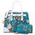 Two-Tone Handbag with Matching Wallet-Handbags & Purses-Dasein Bags