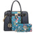 Hanging Emblem Handbag with Matching Wallet-Handbags & Purses-Dasein Bags
