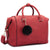 Dasein Faux Leather Satchel with PomPom - Dasein Bags
