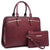 Gold-Tone Hardware Handbag with Matching Wallet-Handbags & Purses-Dasein Bags