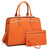 Gold-Tone Hardware Handbag with Matching Wallet-Handbags & Purses-Dasein Bags
