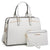Gold-Tone Hardware Handbag with Matching Wallet-Handbags & Purses-Dasein Bags
