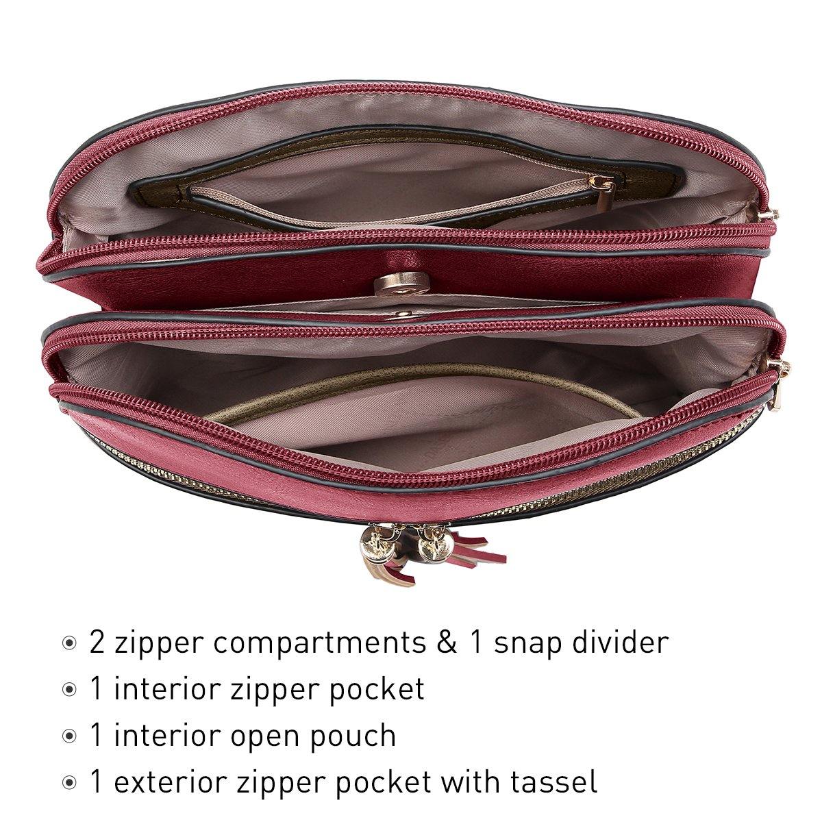 Two-Tone Tassel Crossbody Bag - Dasein Bags