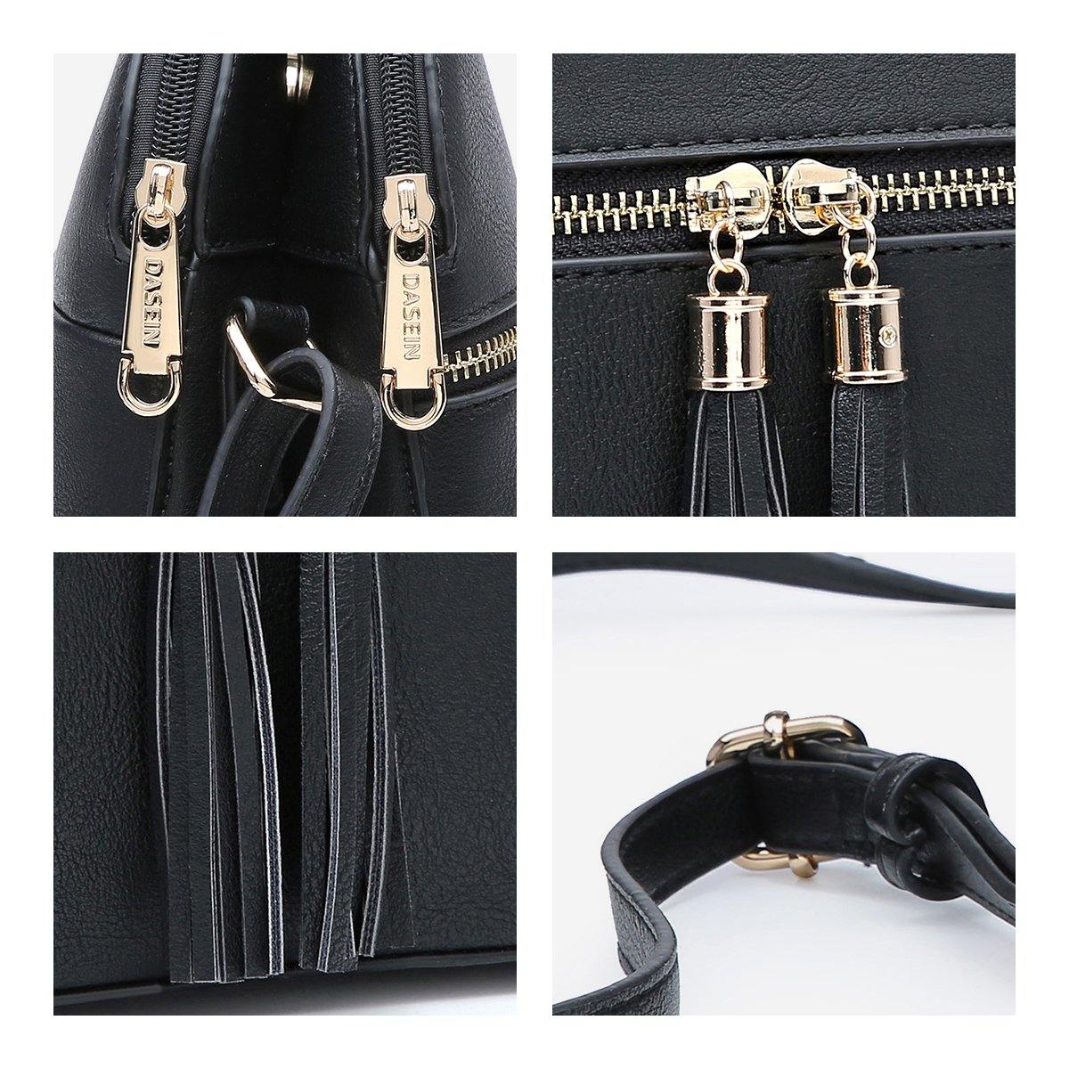Tassel Front Zipper Crossbody Bag - Dasein Bags