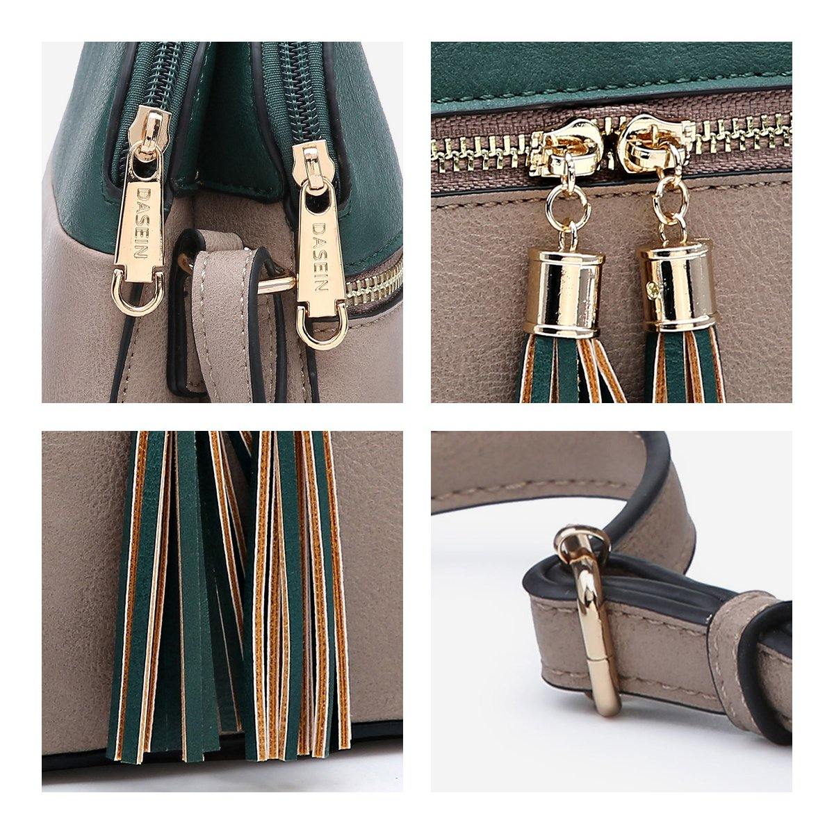 Two-Tone Tassel Crossbody Bag - Dasein Bags