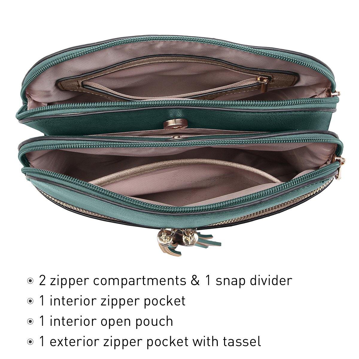 Two-Tone Tassel Crossbody Bag - Dasein Bags