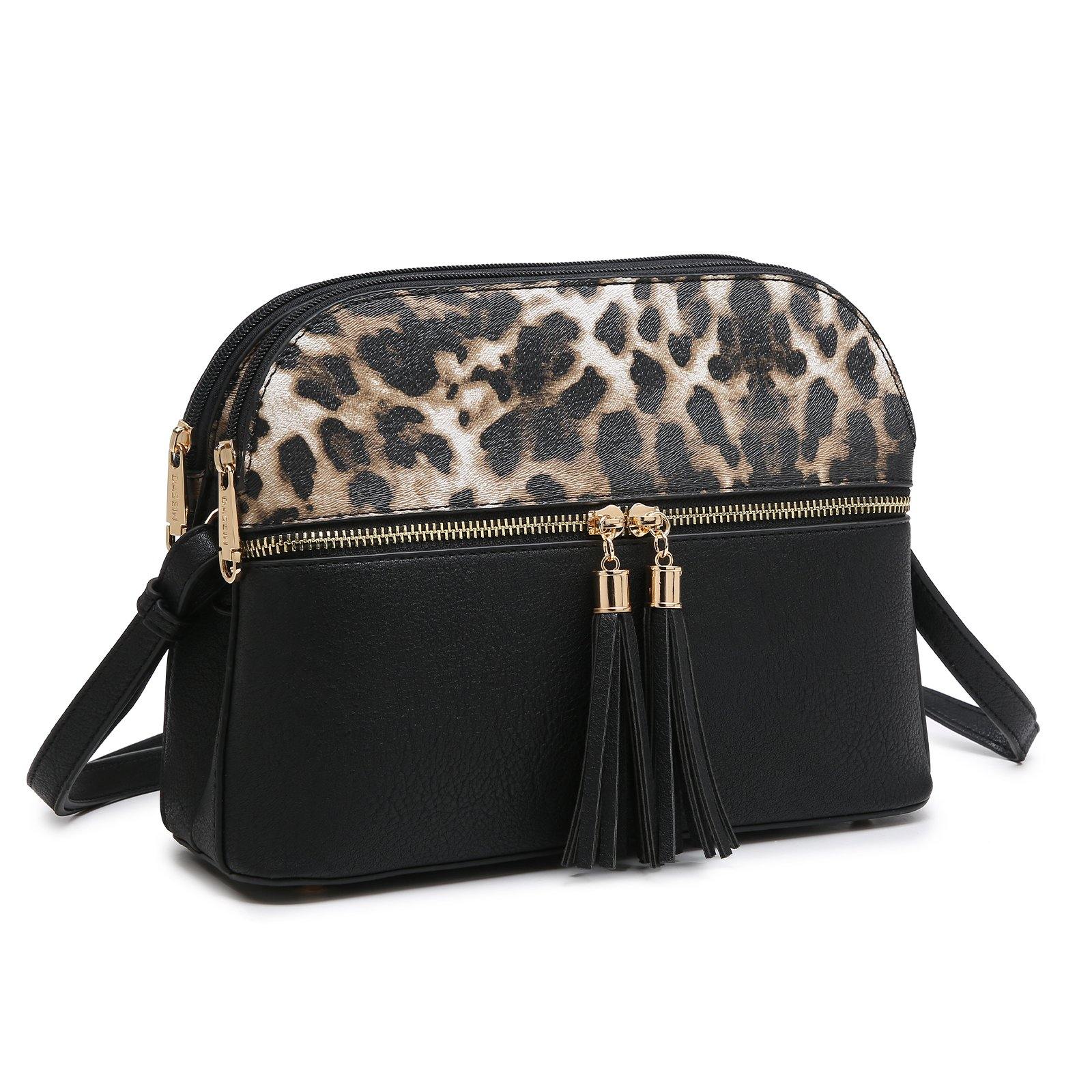 Two-Tone Tassel Crossbody Bag - Dasein Bags