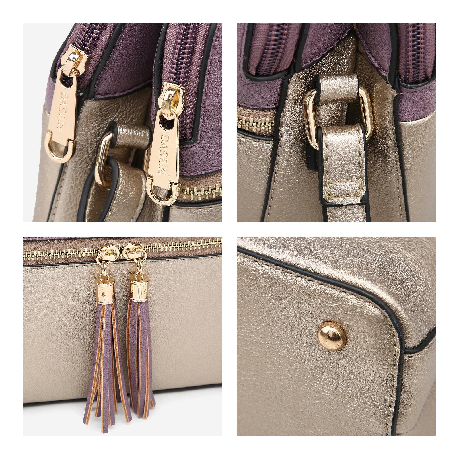 Two-Tone Tassel Crossbody Bag - Dasein Bags