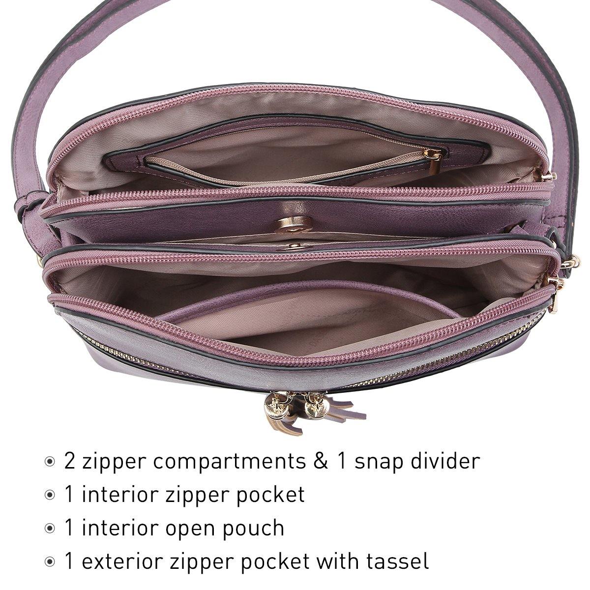 Tassel Front Zipper Crossbody Bag - Dasein Bags