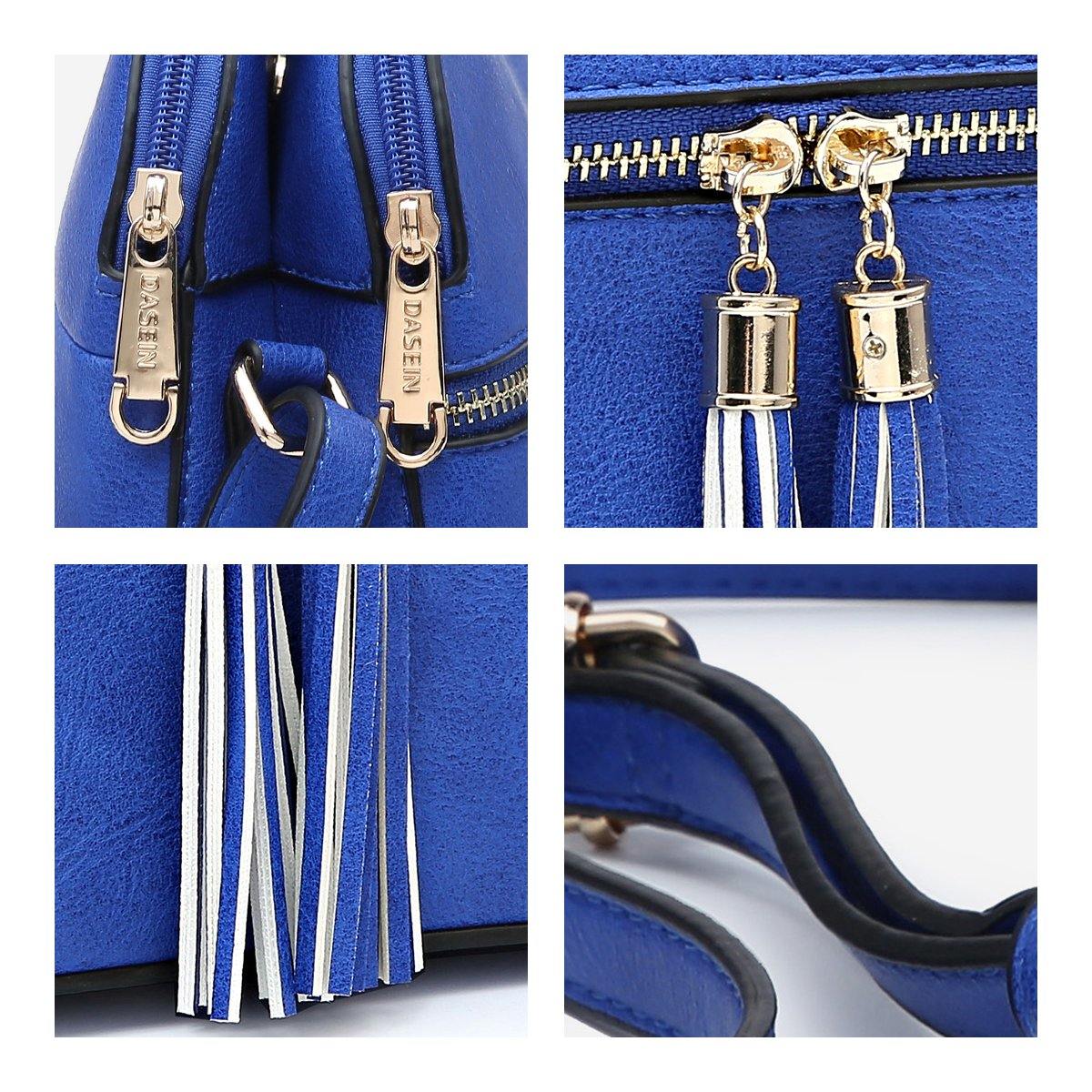Tassel Front Zipper Crossbody Bag - Dasein Bags