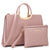 Pebble Texture Handbag with Matching Wristlet-Handbags & Purses-Dasein Bags