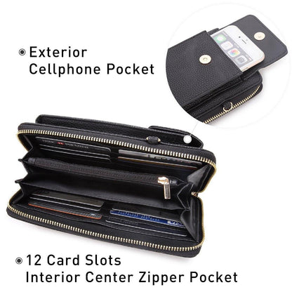 Fashion Small Size Cellphone Wristlet Crossbody Bag - Dasein Bags