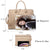 Women Slim Purse Vegan Leather Work Bag Tote with Matching Clutch Dasein - Dasein Bags