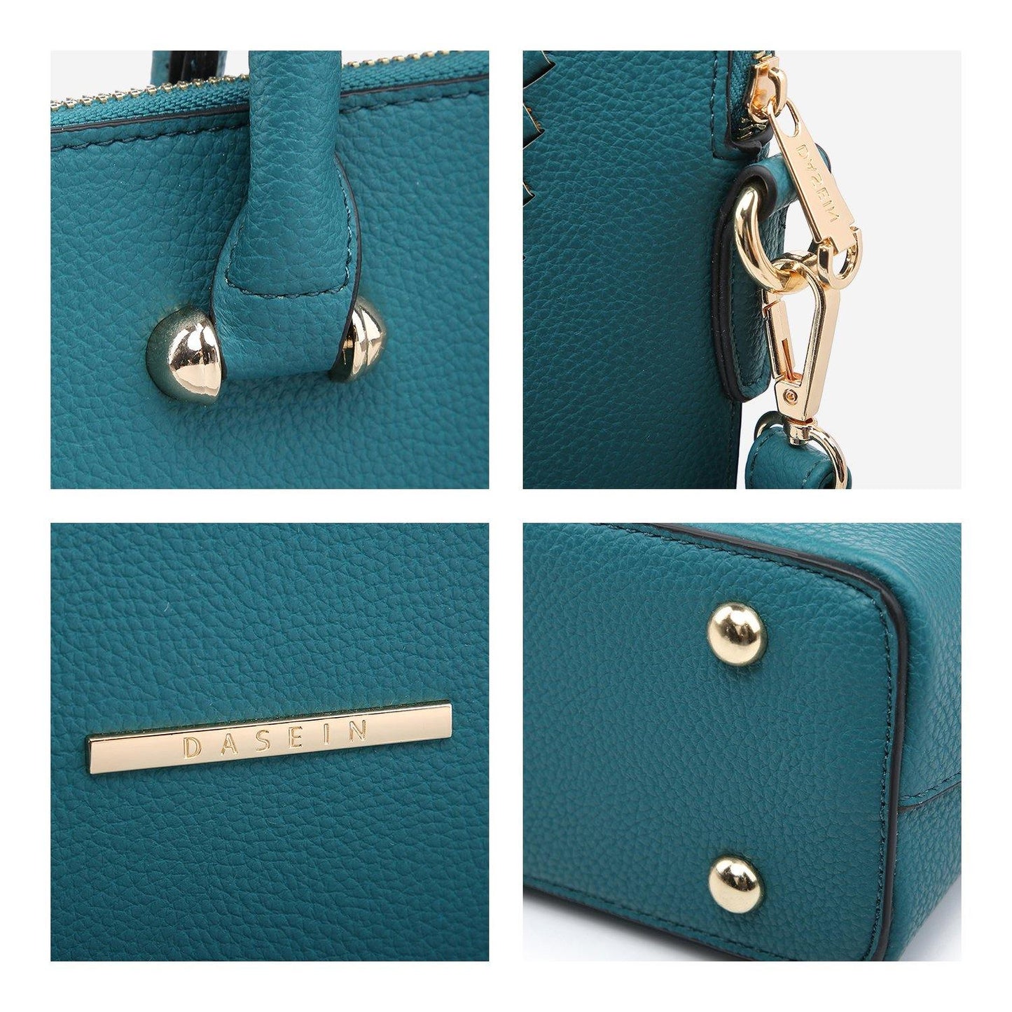 Women Slim Purse Vegan Leather Work Bag Tote with Matching Clutch Dasein - Dasein Bags