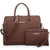 Women Slim Purse Vegan Leather Work Bag Tote with Matching Clutch Dasein - Dasein Bags
