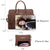 Women Slim Purse Vegan Leather Work Bag Tote with Matching Clutch Dasein - Dasein Bags