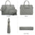 Women Slim Purse Vegan Leather Work Bag Tote with Matching Clutch Dasein - Dasein Bags