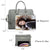 Women Slim Purse Vegan Leather Work Bag Tote with Matching Clutch Dasein - Dasein Bags
