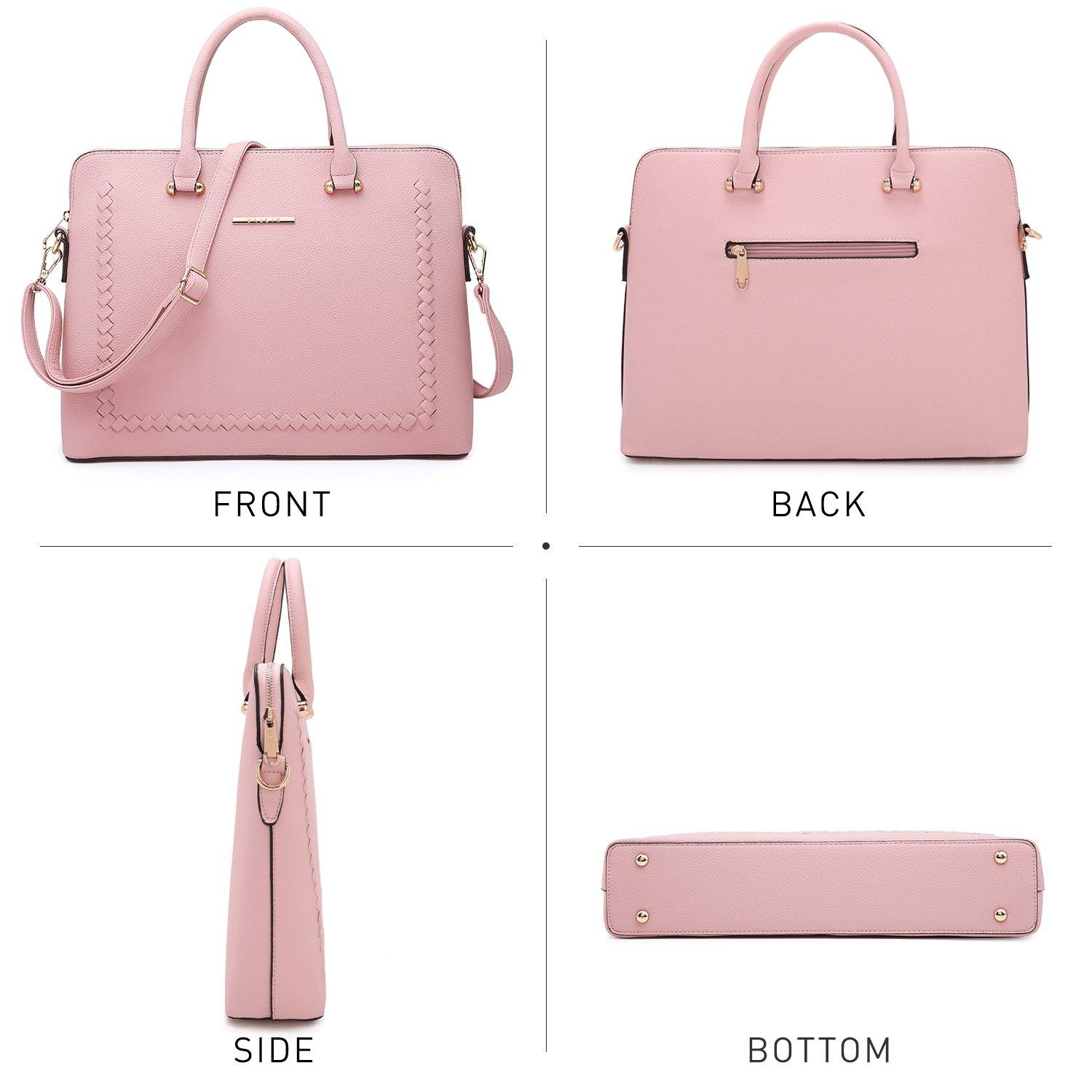 Women Slim Purse Vegan Leather Work Bag Tote with Matching Clutch Dasein - Dasein Bags