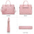 Women Slim Purse Vegan Leather Work Bag Tote with Matching Clutch Dasein - Dasein Bags