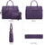 Women Slim Purse Vegan Leather Work Bag Tote with Matching Clutch Dasein - Dasein Bags