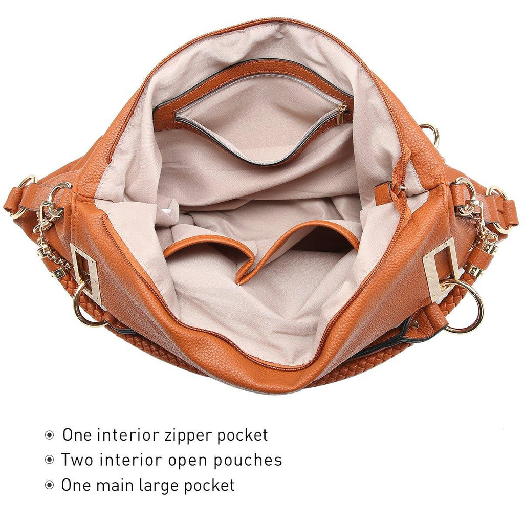 Classic Chain Large Hobo Handbag - Dasein Bags