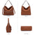 Women Concealed Carry Purses Handbags Faux Leather Hobo with Matching Clutch - Dasein Bags
