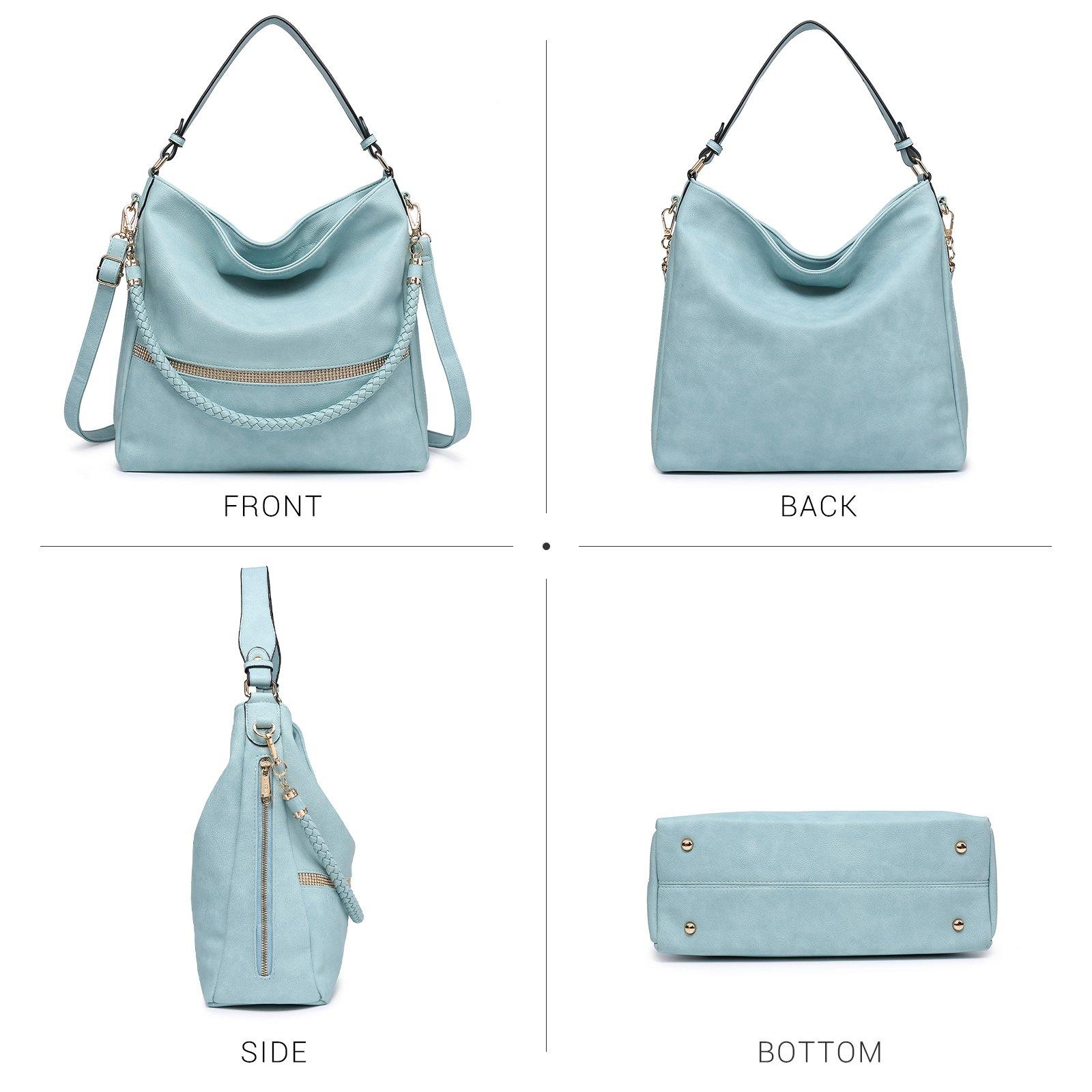 Women Concealed Carry Purses Handbags Faux Leather Hobo with Matching Clutch - Dasein Bags