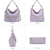 Women Concealed Carry Purses Handbags Faux Leather Hobo with Matching Clutch - Dasein Bags
