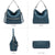 Women Concealed Carry Purses Handbags Faux Leather Hobo with Matching Clutch - Dasein Bags