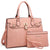 Classic Padlock Handbag with Matching Wallet-Handbags & Purses-Dasein Bags