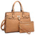 Classic Padlock Handbag with Matching Wallet-Handbags & Purses-Dasein Bags
