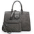 Solid-Color Satchel Handbag with Matching Wallet-Handbags & Purses-Dasein Bags