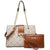 Women Fashion Chain Fashion Belt lock Tote Bags With Matching Clutch Dasein - Dasein Bags