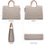 Monogram Briefcase with Matching Wristlet-Handbags & Purses-Dasein Bags