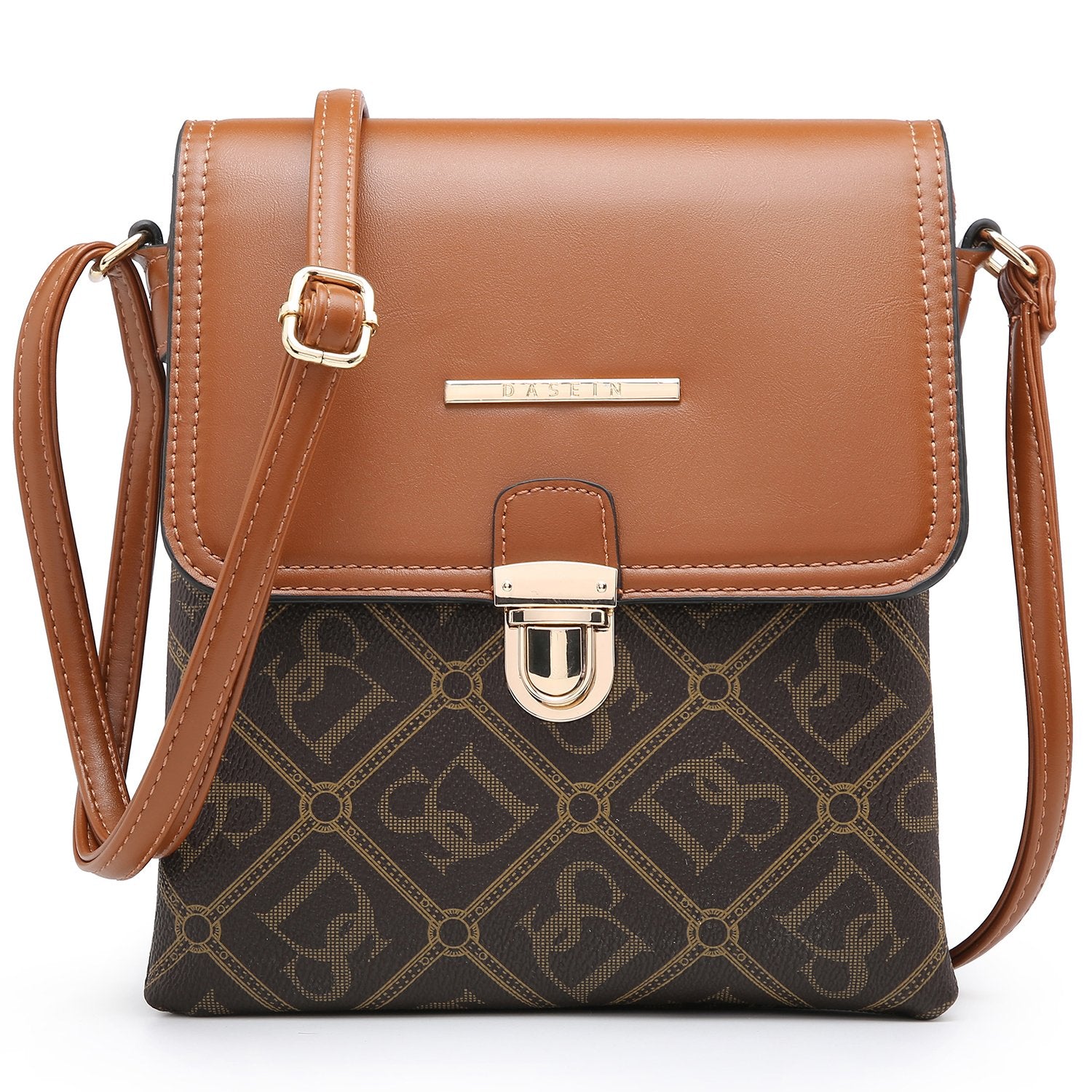 Monogram Flap Crossbody Bag-Crossbody/Messenger bag-Dasein Bags