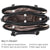 Two-Tone Padlock Satchel with Matching Wristlet - Dasein Bags