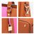 Two-Tone Padlock Satchel with Matching Wristlet - Dasein Bags