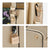 Two-Tone Padlock Satchel with Matching Wristlet - Dasein Bags