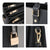 Two-Tone Padlock Satchel with Matching Wristlet - Dasein Bags