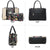 Padlock Two-Tone Satchel with Matching Wristlet-Handbags & Purses-Dasein Bags