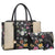 Padlock Two-Tone Satchel with Matching Wristlet-Handbags & Purses-Dasein Bags