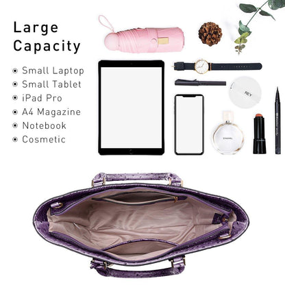 Fashion Embossed Pattern Tote with Matching Wallet - Dasein Bags