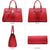 Fashion Emblem Women Handbag and Purses Top Handle Tote Work Bag with Matching Clutch - Dasein Bags